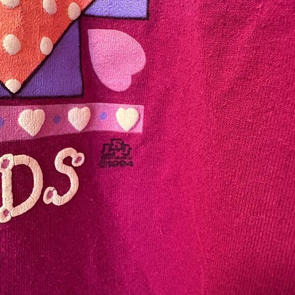 Vintage 1994 T-Shirt "Grandma's are Special Friends" Made in USA Size M Maroon - Picture 7 of 9